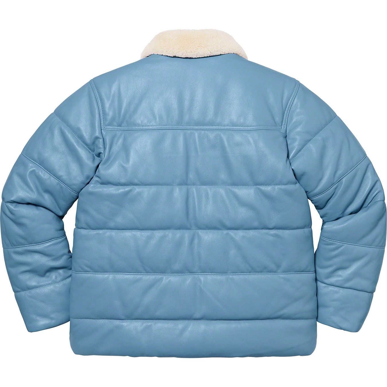 Supreme®/Schott® Shearling Collar Leather Puffy Jacket view 16